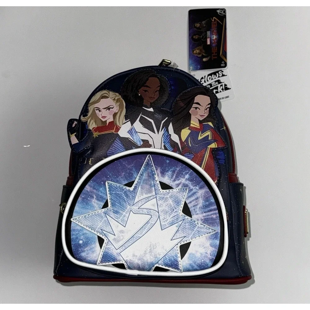 Loungefly Marvel The Marvels Group Mini Backpack Captain Marvel Photon Ms.